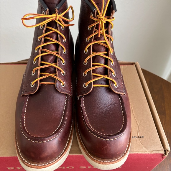 Red Wing 8138 Classic Moc Toe Boots • Men’s 10.5 D • Briar Oil Slick Brown Leath - Picture 2 of 8
